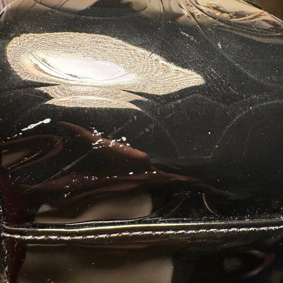 Coach Embossed Black Patent Leather Tote - Picture 13 of 13